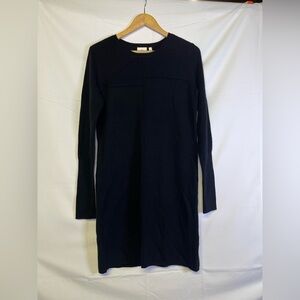 AG Adriano Goldschmied Mini Sweater Dress Womens L‎ Black Wool blend Long Sleeve